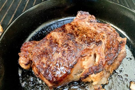 iron skillet steak