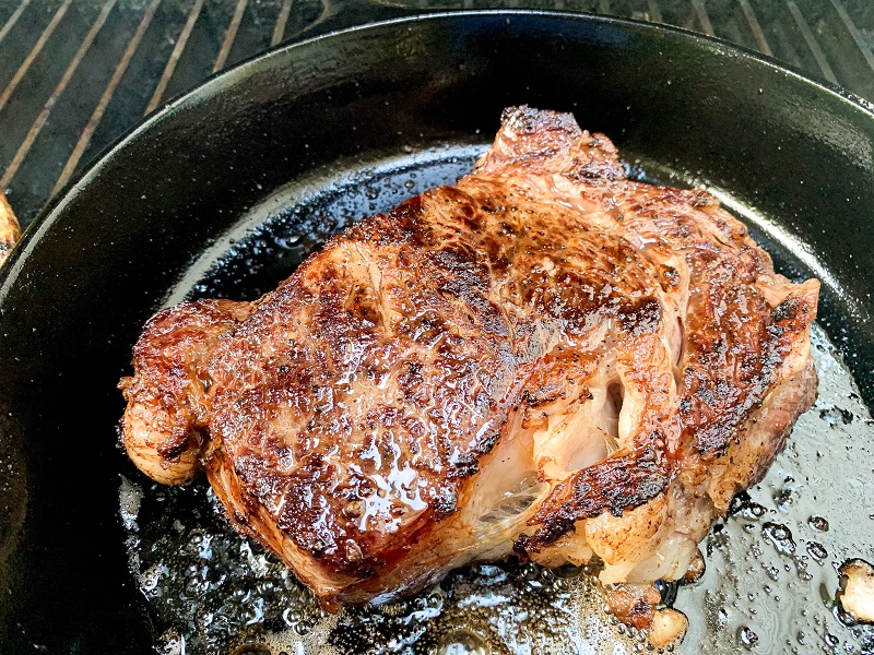 iron skillet steak